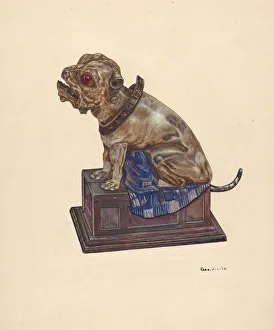 File George Prints: Bull Dog Bank, c. 1937. Creator: George File