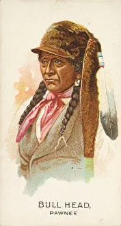 Bull Head, Pawnee, from the American Indian Chiefs series (N2) for Allen &