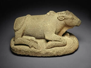 Bull Collection: Bull, Possibly God Shivas Mount, Nandi, 9th century. Creator: Unknown