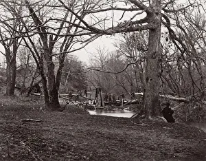 Repairs Prints: Bull Run. Blackburns Ford, ca. 1862. Creator: Tim O Sullivan