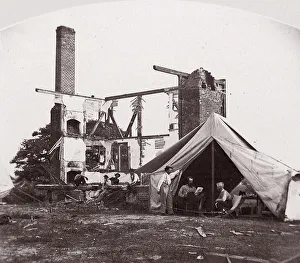 Bull Run Prints: Bull Run, Mrs. Henrys House, 21 July 1861, 1861. Creator: George N. Barnard