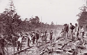 Repairs Prints: Bull Run. Orange and Alexandria R. R. near Union Mills, 1861-65