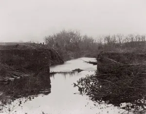Bull Run Prints: Bull Run. The Stone Bridge, 1861-62. Creators: Tim O Sullivan, George N. Barnard