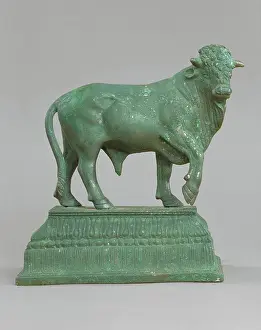 1st Century Ad Prints: Bull Statuette, between late 1st century BCE and early 1st century. Creator: Unknown
