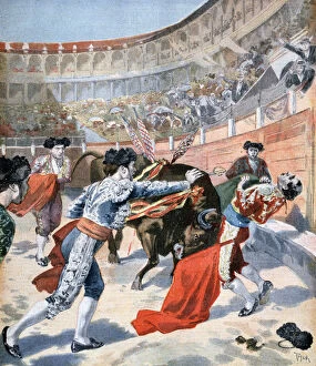 Bullfight in Madrid, Spain, 1894