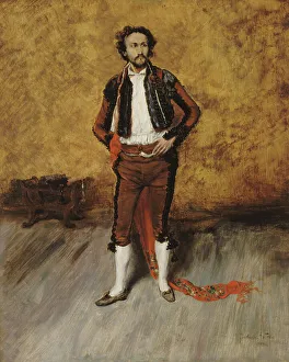 Wood Material Prints: Bullfighter in costume, 1880. Creator: Zacharie Astruc