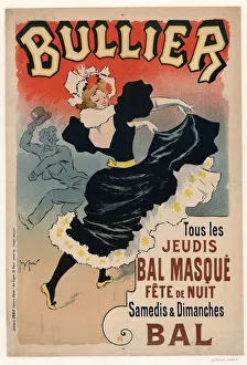Meunier Prints: Bullier, Tous les jeudis Bal masque, fe?te de nuit, 1896. Creator: Meunier, Henri Georges