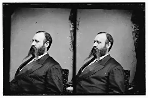 Stereoscopy Prints: Bullock, Hon. Rufus B. Gov. of GA. between 1860 and 1870. Creator: Unknown