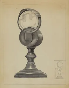 Winter Charlotte Prints: Bull's Eye Lantern, c. 1936. Creators: Charles Charon, Charlotte Winter