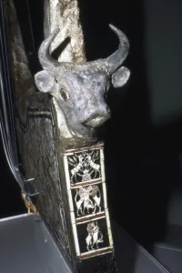 Bulls Head on Sounding Box of Harp, Royal Tombs of Ur, c2500 BC