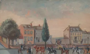 Oil On Slate Paper Prints: Bulls Head Tavern, 1870s. Creator: William P. Chappel
