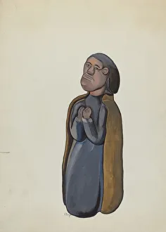 E Boyd Prints: Bulto, probably San Antonio, c. 1936. Creator: E. Boyd