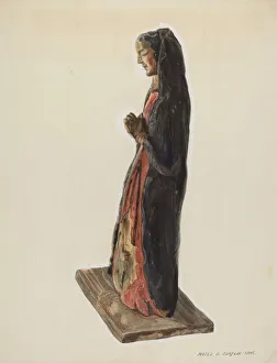 Majel G Collection: Bulto (Santa Rita), c. 1939. Creator: Majel G. Claflin