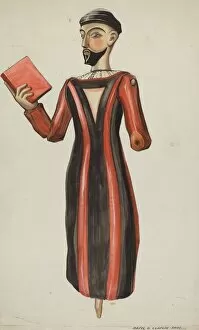 Majel G Collection: Bulto, St. Francis, c. 1936. Creator: Majel G. Claflin