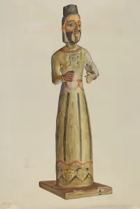 Bulto (St. Ignatius), c. 1938. Creator: Carl O Bergh