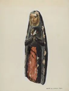 Majel G Collection: Bulto (Virgin), c. 1939. Creator: Majel G. Claflin