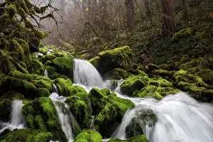 Pacific North West Prints: Bunch Falls. Creator: Joshua Johnston