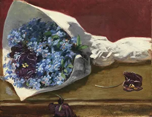 Forget Me Nots Prints: Bunch of Flowers