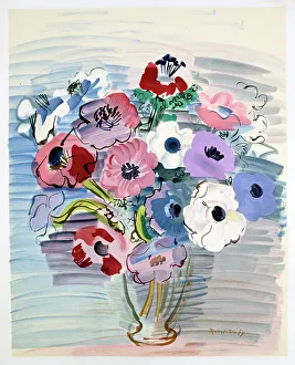 Dufy Prints: Bunch of Flowers in a Vase, 20th century. Artist: Raoul Dufy