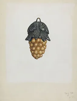 Alice Stearns Gallery: Bunch of Grapes, c. 1937. Creator: Alice Stearns