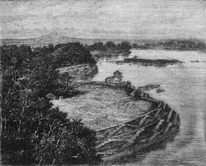 The Bund'or Dam of the Lake of Barwa, Jhansi, c1891. Creator: James Grant