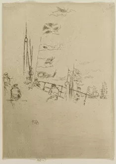 Bunting Gallery: Bunting, 1887. Creator: James Abbott McNeill Whistler
