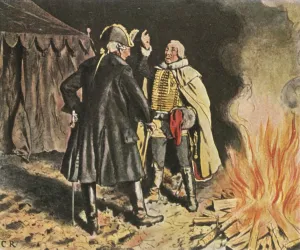 Carl Gallery: In the Bunzelwitz camp, September 1761, (1936). Creator: Unknown