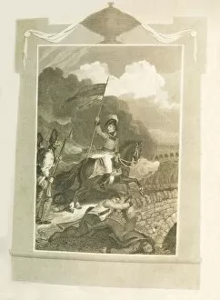 Buonaparte atttempting to force the Bridge of Arcola, (1796), 1816. Creator: Unknown