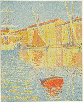 Buoy Prints: The Buoy (La bouée), 1894. Creator: Paul Signac