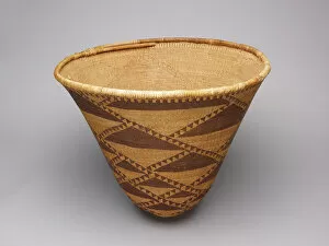 Triangles Collection: Burden Basket, 1870 / 80. Creator: Unknown