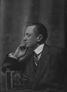 Starched Collar Prints: Burden, James A. Mr. portrait photograph, 1914 Mar. 31. Creator: Arnold Genthe