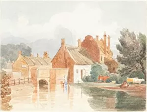 Watercolor And Graphite Collection: On the Bure, near Aylsham, Norfolk. Creator: James Bulwer