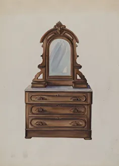Dresser Prints: Bureau, c. 1936. Creator: Natalie Simon