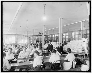 Bureau of Engraving, between 1910 and 1920. Creator: Harris & Ewing. Bureau of Engraving, between 1910 and 1920. Creator: Harris & Ewing