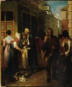 Restored Prints: Bureau de la loterie royale sous la Restauration, c1820. Creator: Ecole Francaise