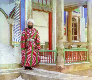 Bureaucrat Prints: Bureaucrat, Bukhara, between 1905 and 1915. Creator: Sergey Mikhaylovich Prokudin-Gorsky