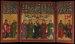Pliers Prints: The Burg Weiler Altar Triptych (Altarpiece with the Virgin and Child and Saints), ca