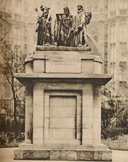 The Burghers of Calais in the Victoria Tower Gardens, c1935. Creator: Joel