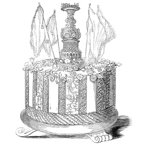 Cake Prints: The Burghley Christening Cake, 1844. Creator: Unknown
