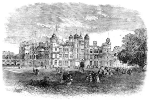 Tents Prints: Burghley House, near Stamford, the seat of the Marquis of Exeter, 1871. Creator: Unknown