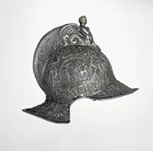 Burgonet Prints: Burgonet, German, Augsburg, ca. 1550-55. Creator: Desiderius Helmschmid