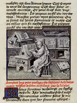 Burgundian scribe (Portrait of Jean Mielot, secretary, author and translator Burgundian scribe (Portrait of Jean Mielot, secretary, author and translator