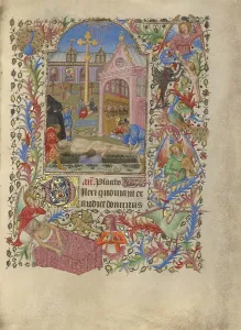 Burying Prints: A Burial; Book of Hours, about 1420. Creator: Spitz Master