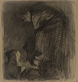 Mourner Prints: Burial, c1903. Creator: Kathe Kollwitz