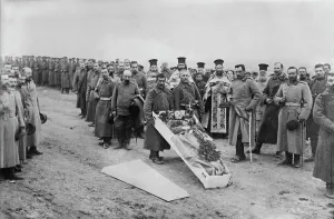 Greek Orthodox Prints: Burial Captain Redkof, Adrianople #14, between c1910 and c1915. Creator: Bain News Service