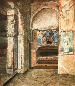 4th Century Prints: The burial-chapel of SS. Felix and Adauctus in the Catacombs of Commodilla
