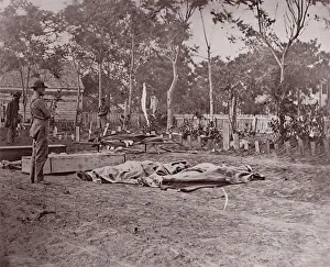 Burial of the Dead, Fredericksburg, 1863. Creator: Andrew Joseph Russell