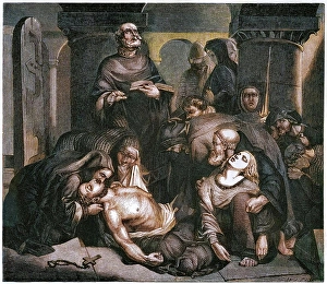 Harold Godwineson Prints: The Burial of Harold at Waltham Abbey