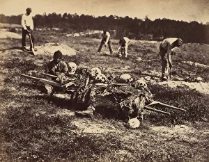 Virginia Prints: A Burial Party, Cold Harbor, Virginia. April 1865. Creator: John Reekie