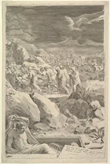 Mellan Claude Prints: Burial Procession of Christ, 1678. Creator: Claude Mellan